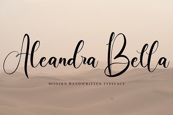 Aleandra Bella: The Handwritten Typeface That Elevates Small Business Branding