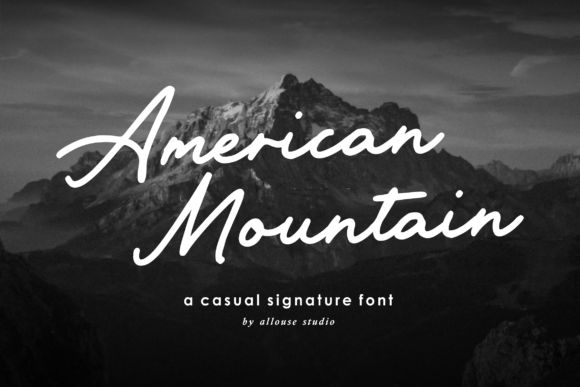 American Mountain: The Casual Signature Font for Modern Editorial Design