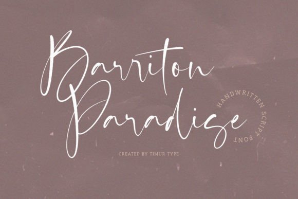 Barriton Paradise Font Review for Web Design