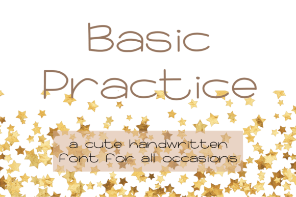 Basic Practice: A Simple Handwritten Font for Craft Projects