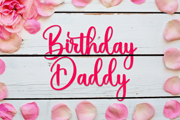 Birthday Daddy Font for Branding Projects