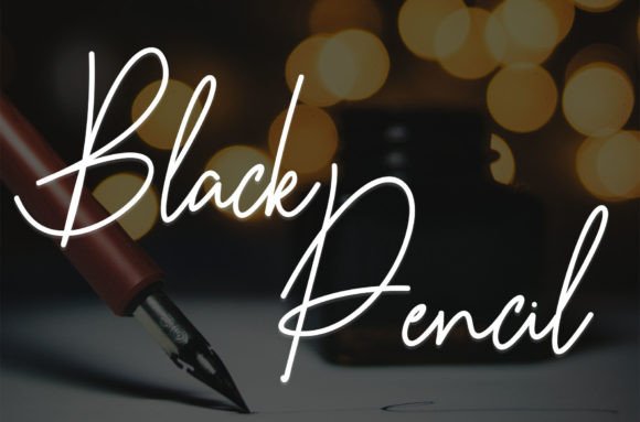 Black Pencil: A Designer's Take on a Script Font
