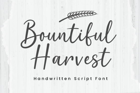 Bountiful Harvest: A Handwritten Typeface for Modern Web Design