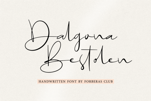 Dalgona Bestolen: A Timeless Script Typeface for Digital Branding