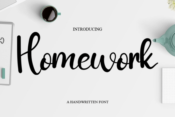 Homewrok: A Handwritten Font for Web Design