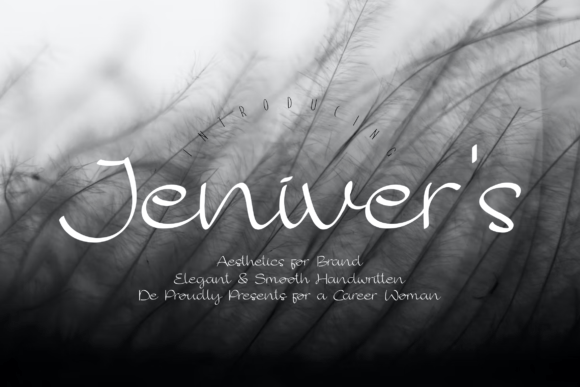 Jenivers: A Modern Handwritten Font for Digital Design