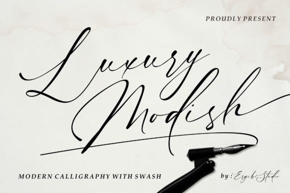 Luxury Modish: A Modern Script Typeface for Elegant Web Design
