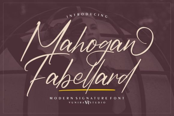 Mahogan Fabellard: A Handwritten Font for Professional Branding