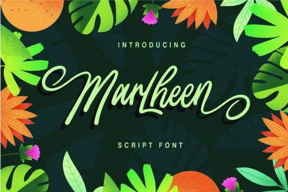 Marlheen: A Playful Script Font for Creative Branding