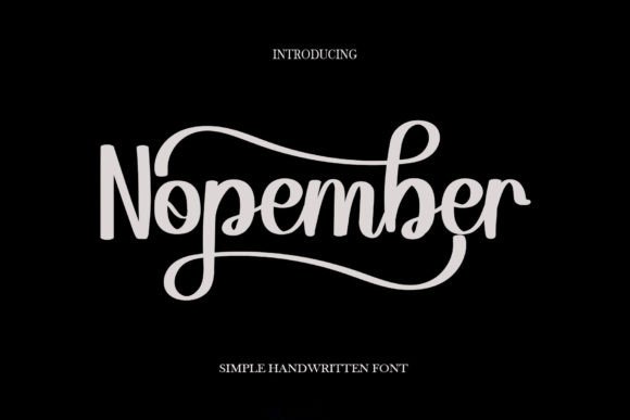 Nopember: A Timeless Handwritten Script for Modern Branding