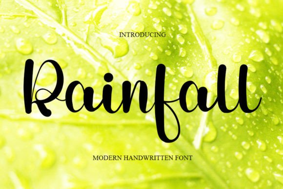 Rainfall Typeface Review: A Modern Handwritten Script for Branding