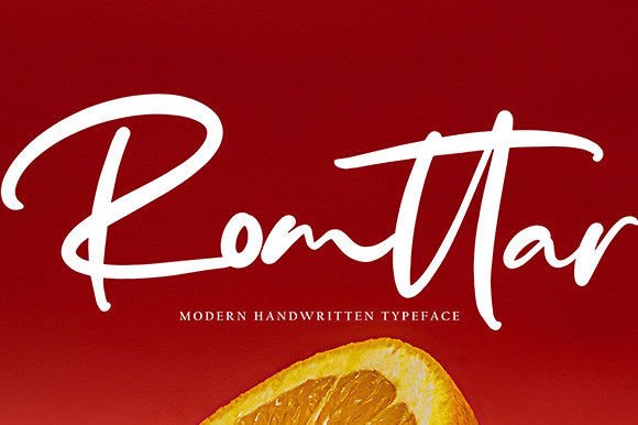 Romttar: A Flowing Script Font for Creative Branding