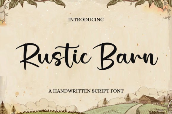 Rustic Barn: The Perfect Handwritten Typeface for Your Craft Shop