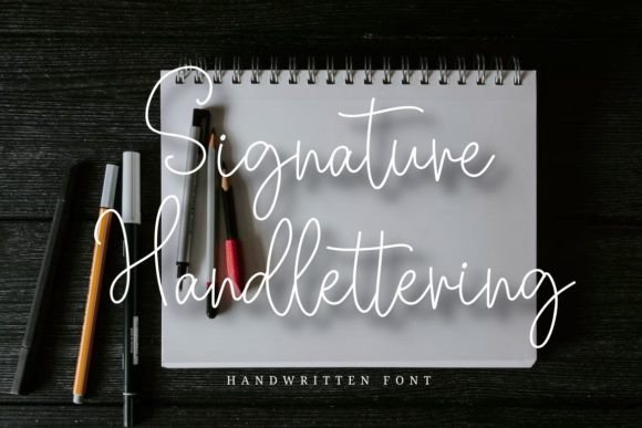 Signature Handlettering: The Perfect Script Font for Your Crafts