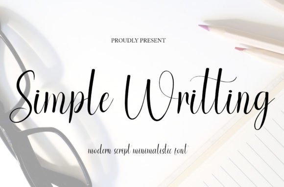 Simple Writting: A Modern Handwritten Font for Crafters