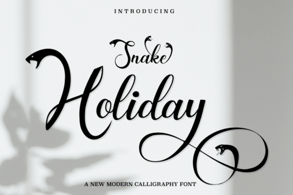 Snake Holiday: A Handwritten Typeface for Modern Editorial Design