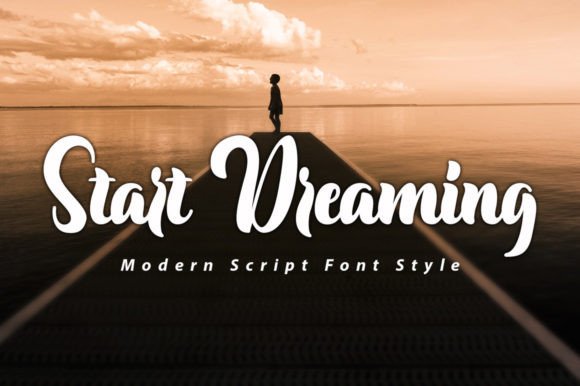 Start Dreaming: A Luxurious Script Typeface for Editorial Design