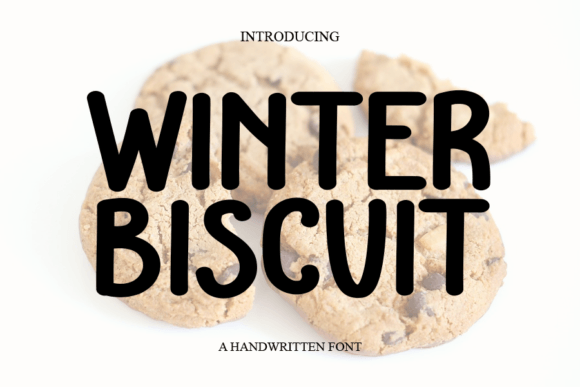 Winter Biscuit Font for Campaign Design